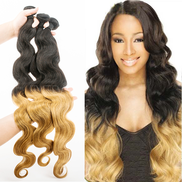 Body wave ombre Mongolian fashion source hair extensions uk YJ